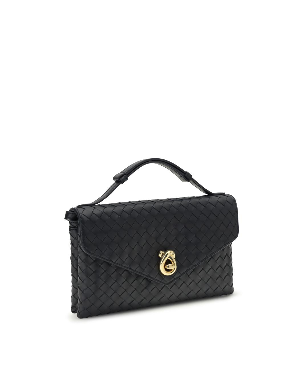 BOTTEGA VENETA Темно-синяя кожаная сумка через плечо, фото 2