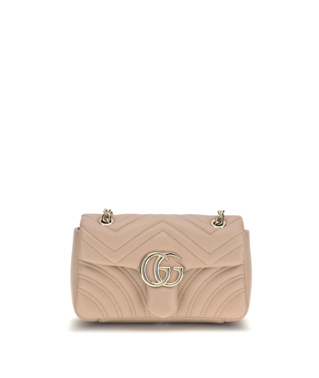 GUCCI Розовая кожаная сумка через плечо, фото 1