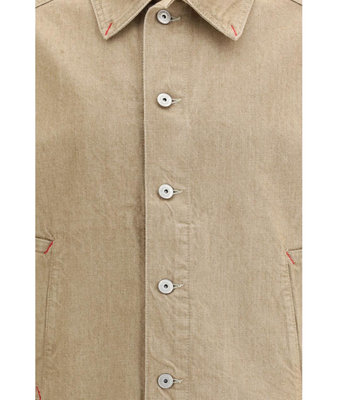 JACQUEMUS Бежевая хлопковая куртка, фото 3