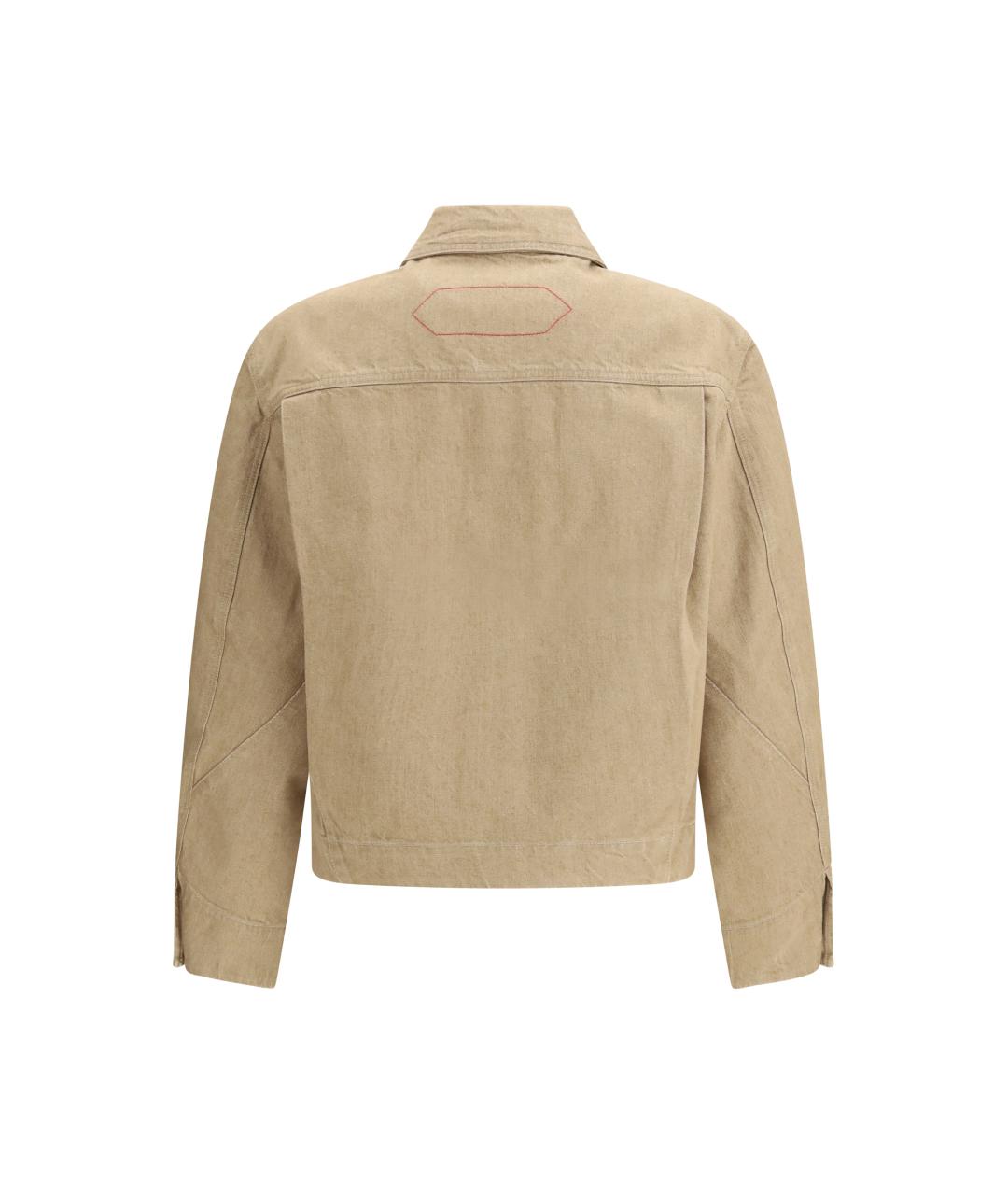 JACQUEMUS Бежевая хлопковая куртка, фото 2