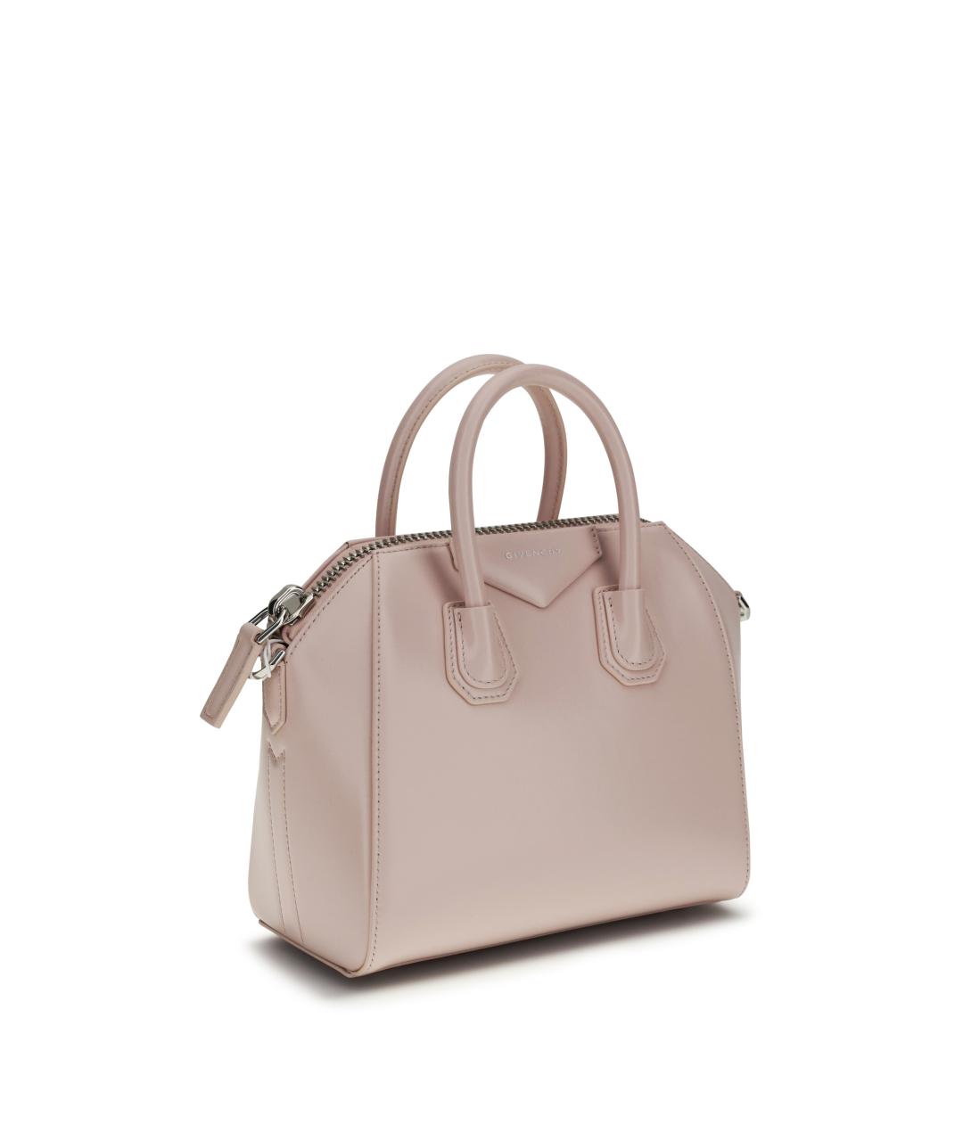 GIVENCHY Розовая кожаная сумка с короткими ручками, фото 2