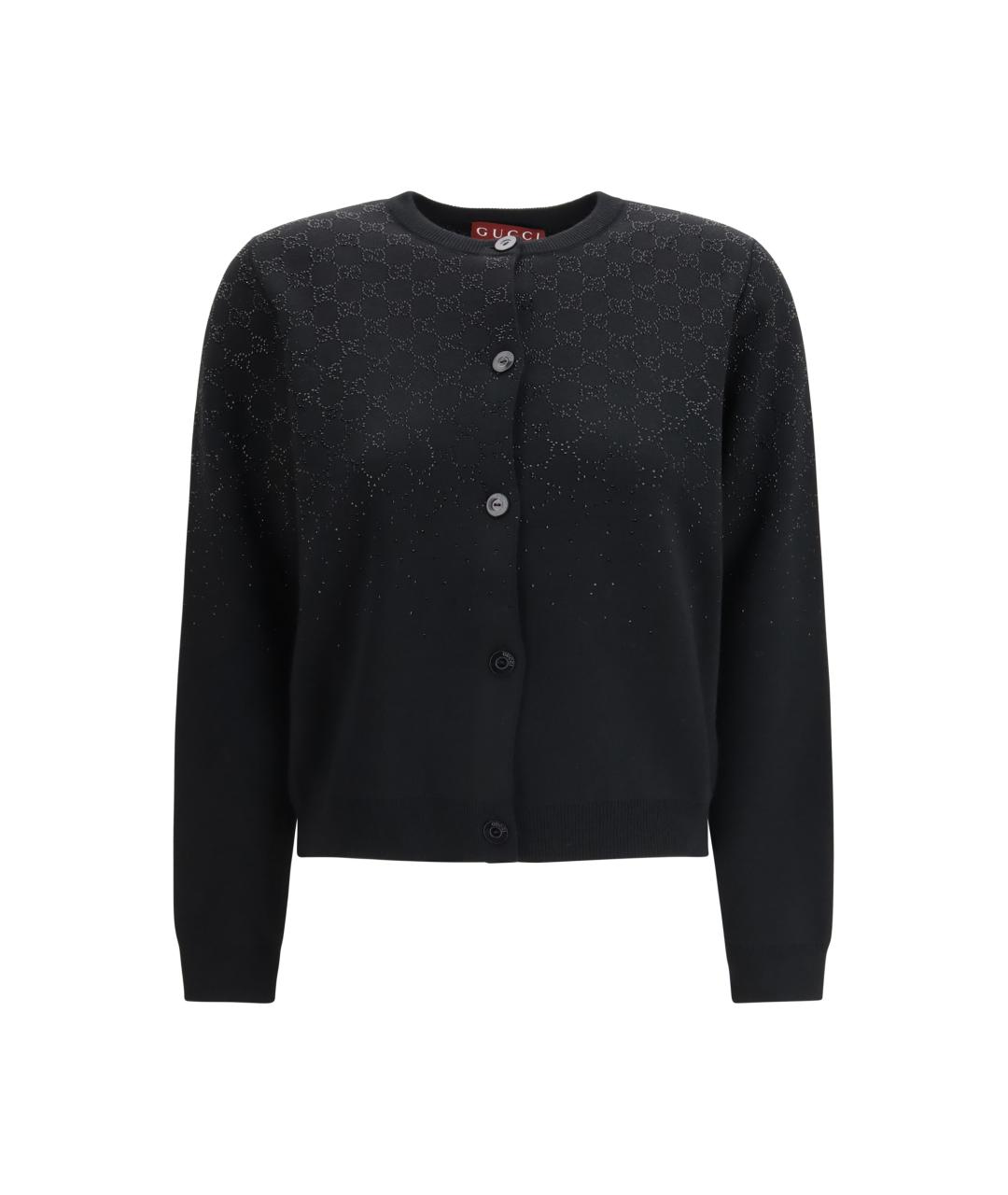 GUCCI Черный шерстяной кардиган, фото 1