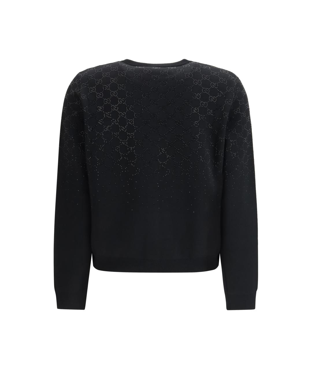 GUCCI Черный шерстяной кардиган, фото 2