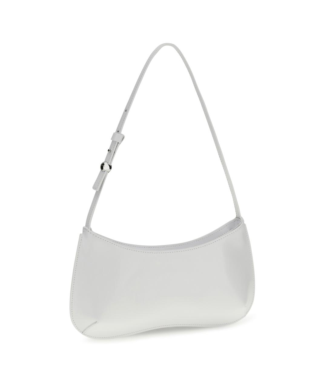 JACQUEMUS Белая кожаная сумка через плечо, фото 2