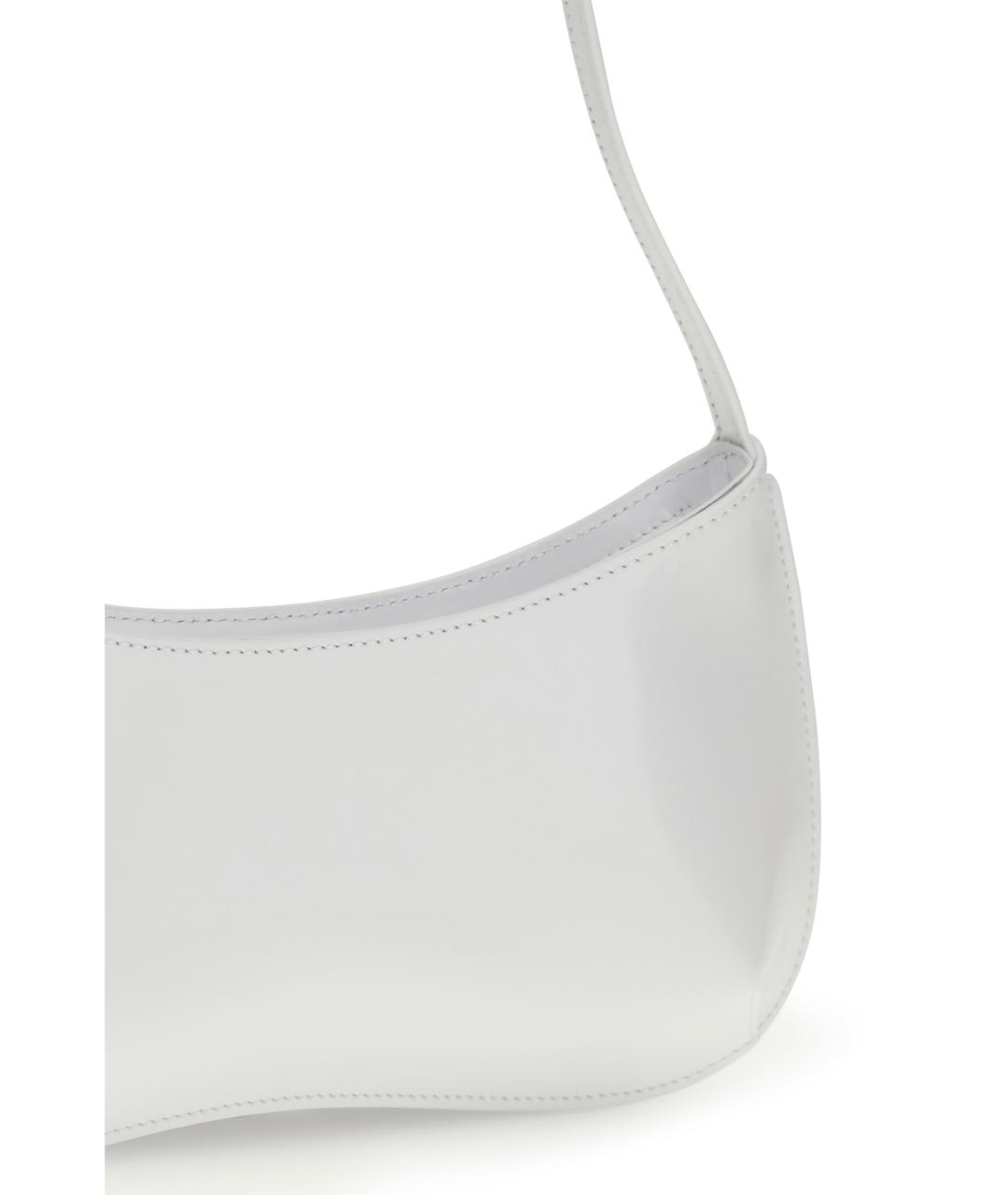 JACQUEMUS Белая кожаная сумка через плечо, фото 4