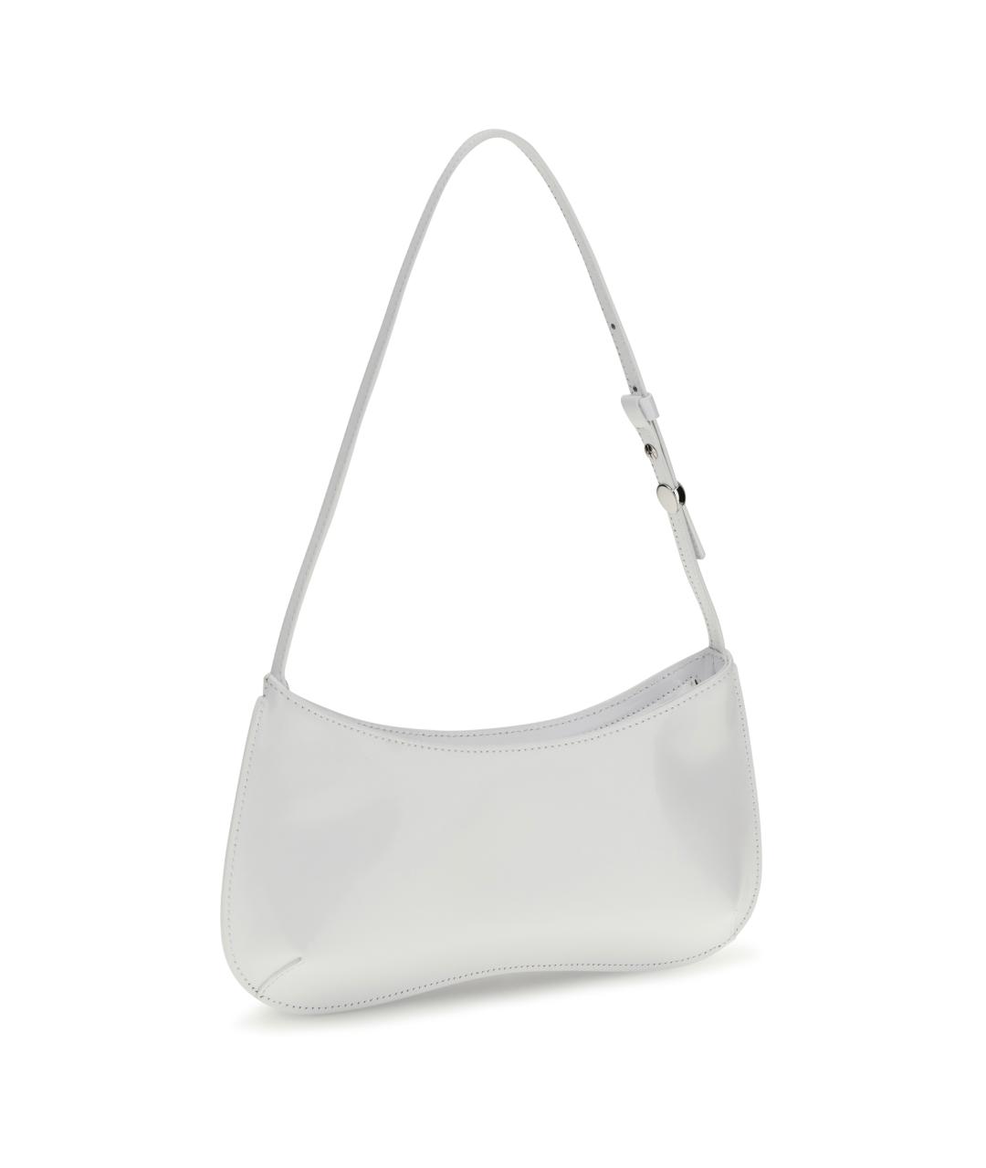 JACQUEMUS Белая кожаная сумка через плечо, фото 3