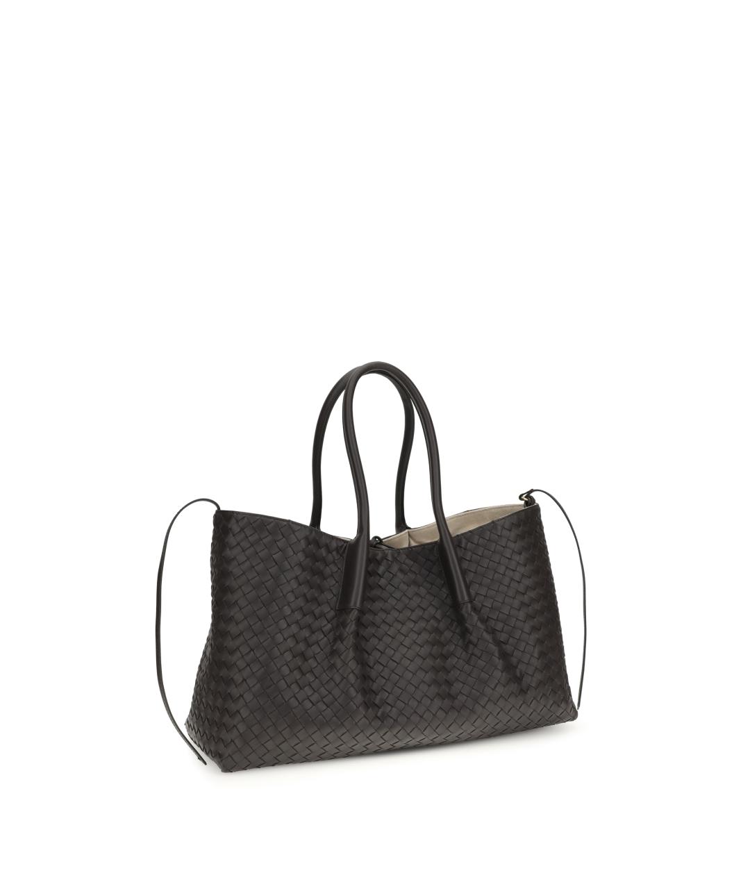 BOTTEGA VENETA Коричневая кожаная сумка тоут, фото 2