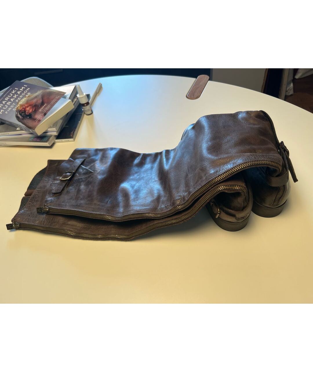 BELSTAFF Коричневые кожаные сапоги, фото 5