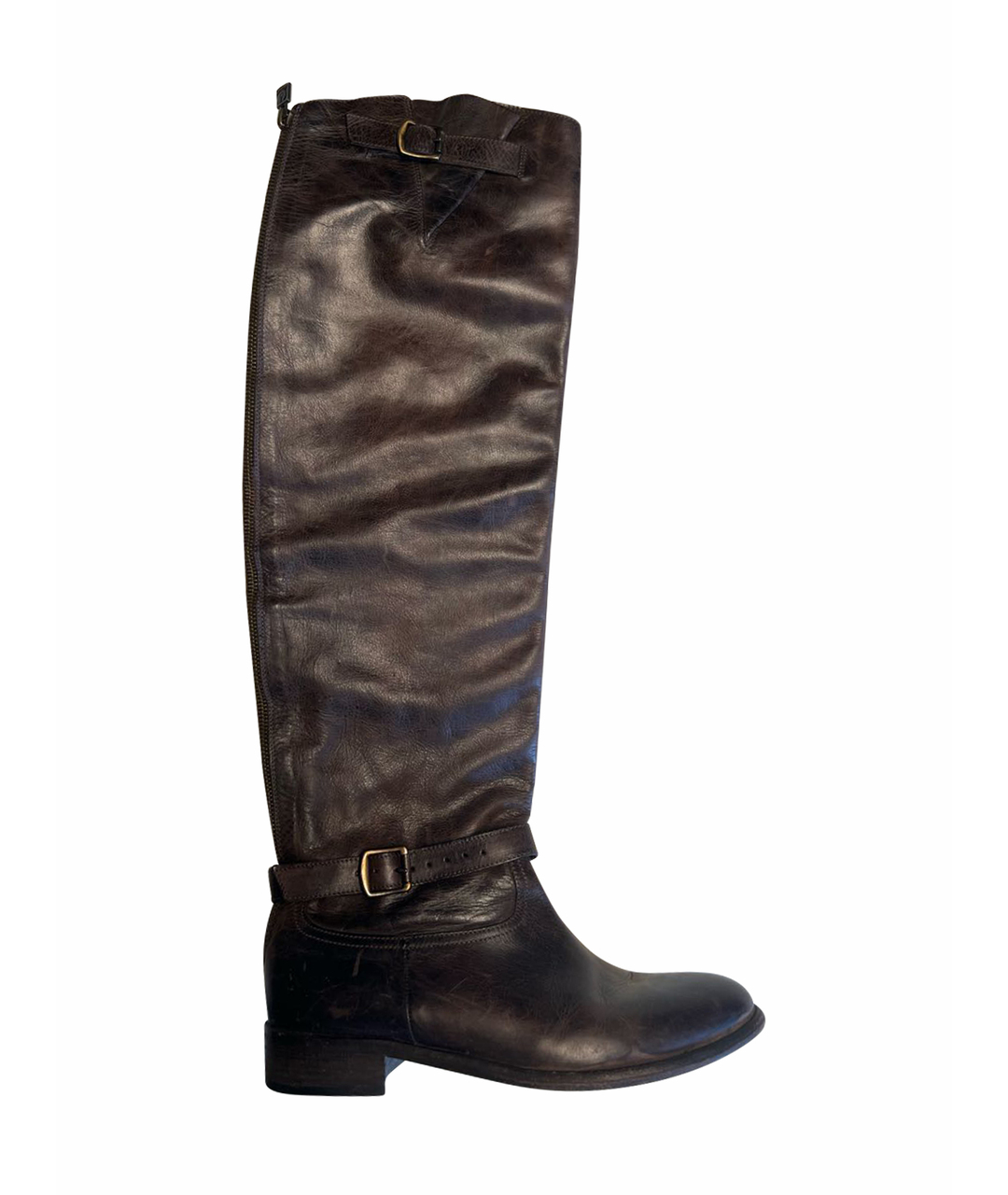 BELSTAFF Коричневые кожаные сапоги, фото 1