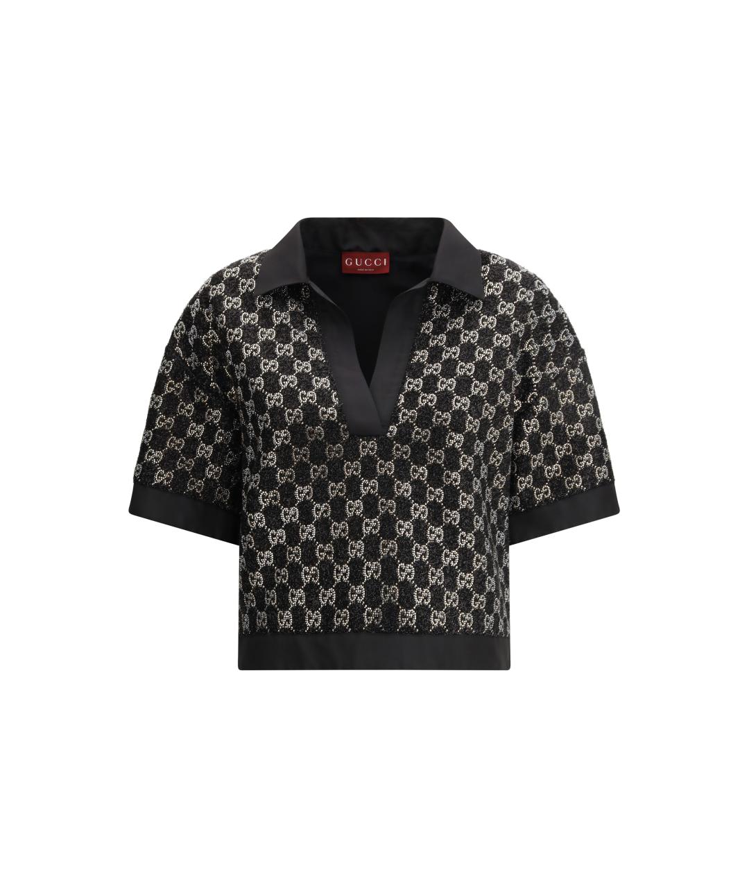 GUCCI Черный вискозный джемпер / свитер, фото 1