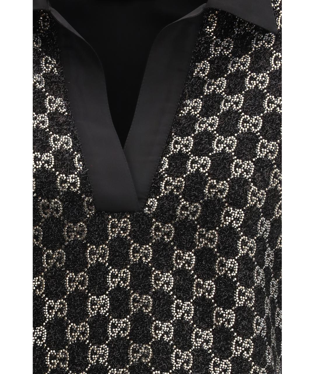 GUCCI Черный вискозный джемпер / свитер, фото 3