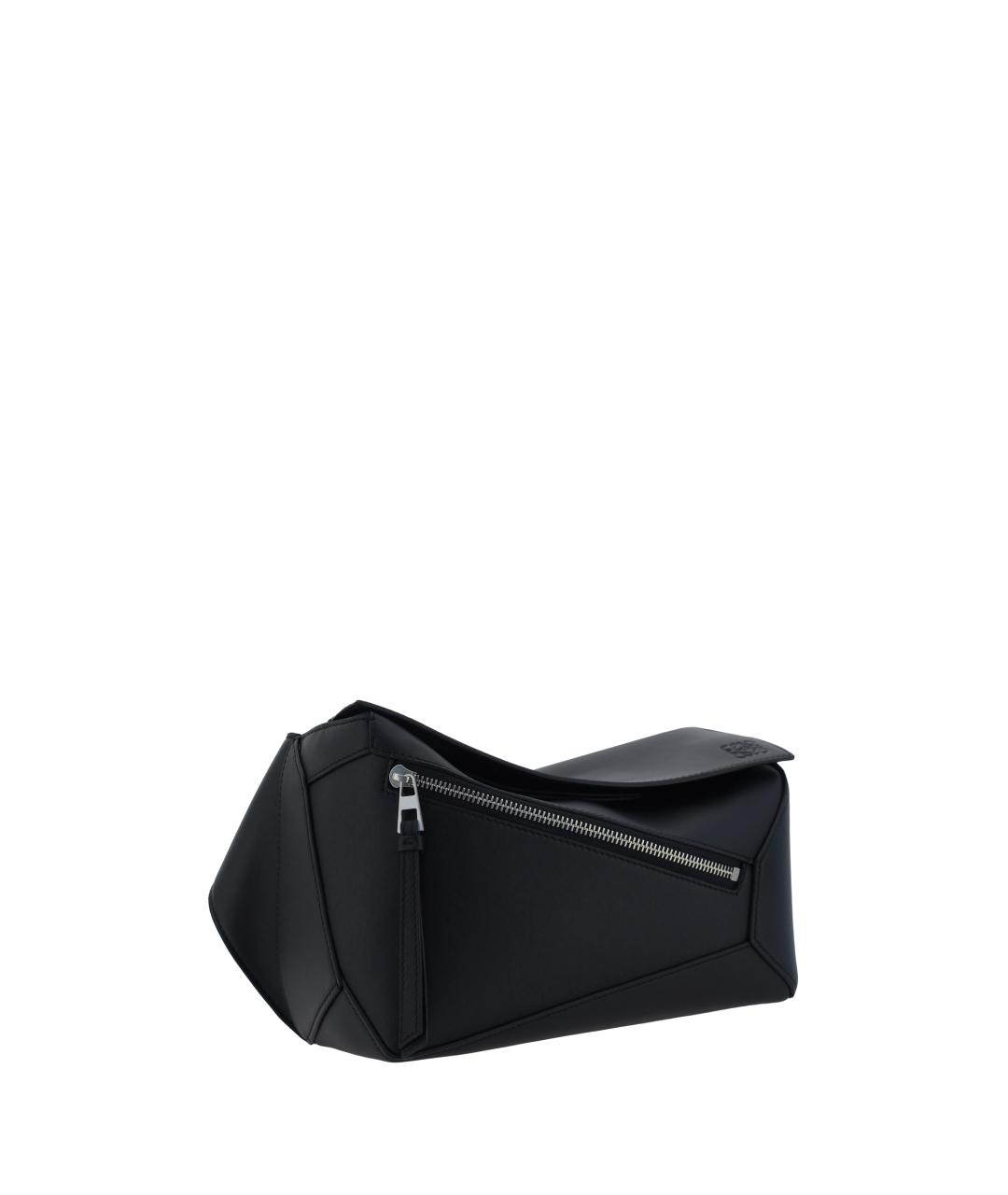 LOEWE Черная кожаная поясная сумка, фото 2