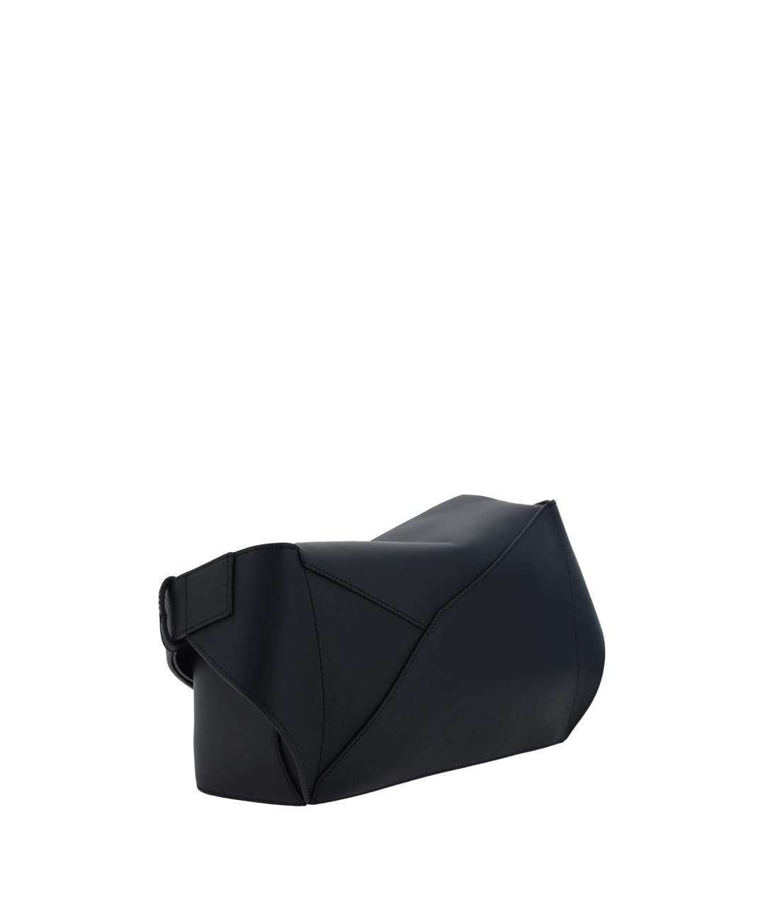 LOEWE Черная кожаная поясная сумка, фото 3