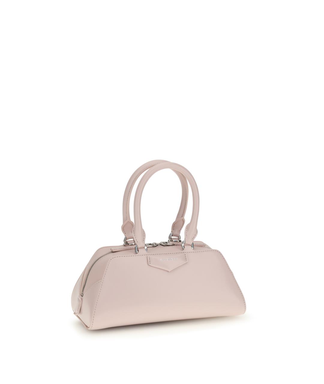 GIVENCHY Розовая кожаная сумка с короткими ручками, фото 2