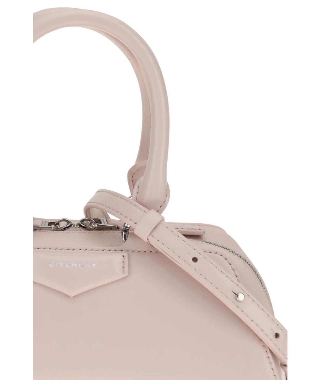 GIVENCHY Розовая кожаная сумка с короткими ручками, фото 4