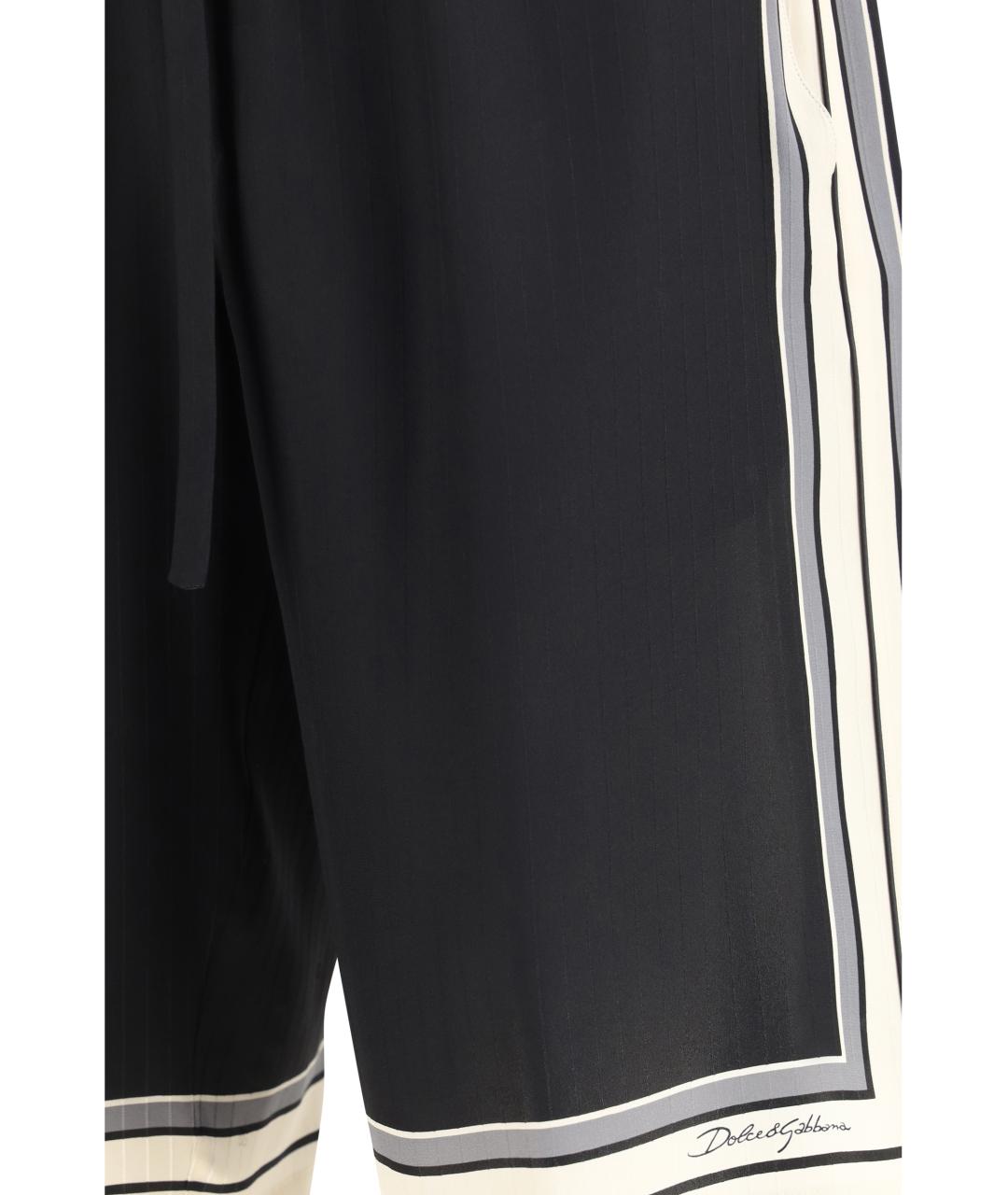 DOLCE&GABBANA Черные шелковые шорты, фото 3