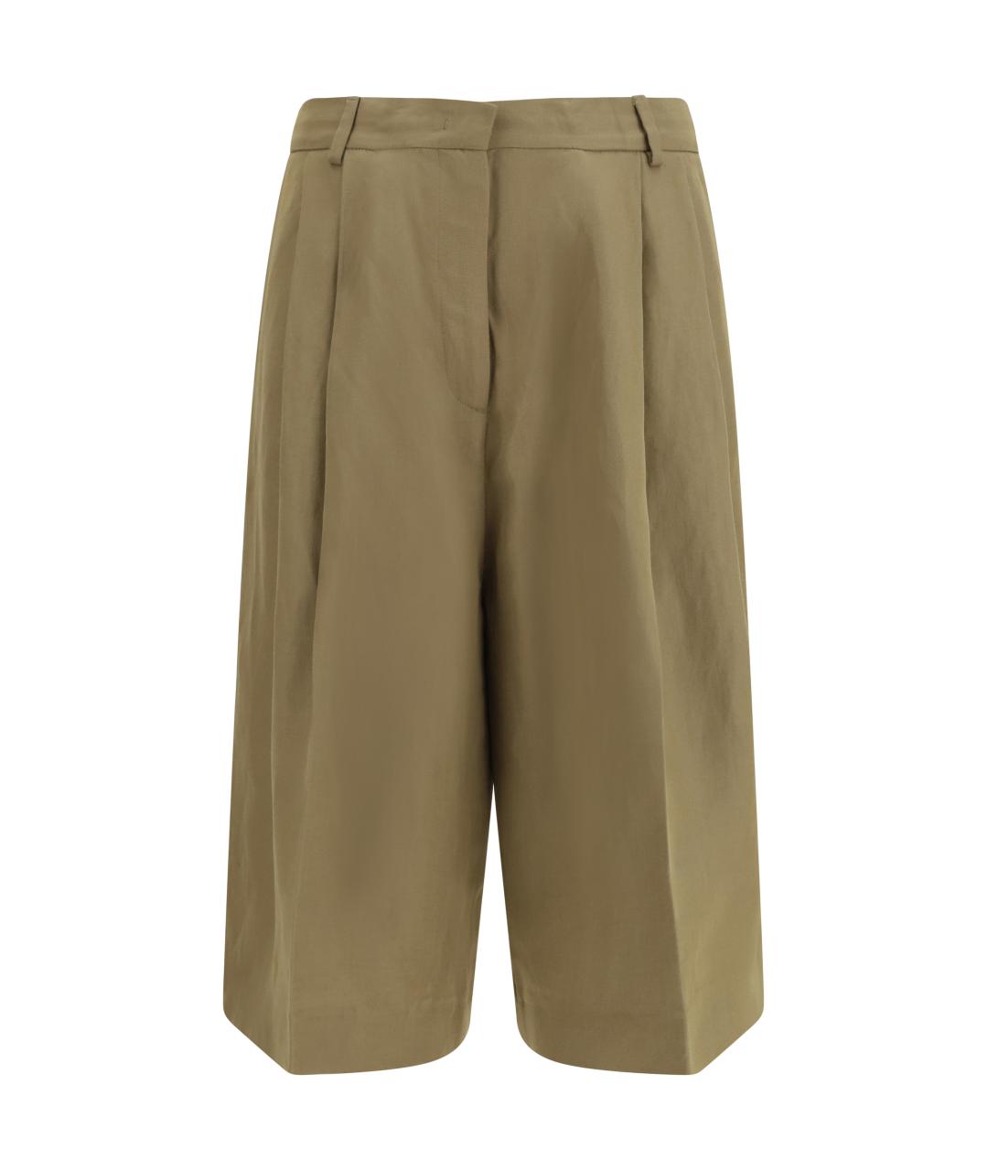 FABIANA FILIPPI Коричневые вискозные шорты, фото 1