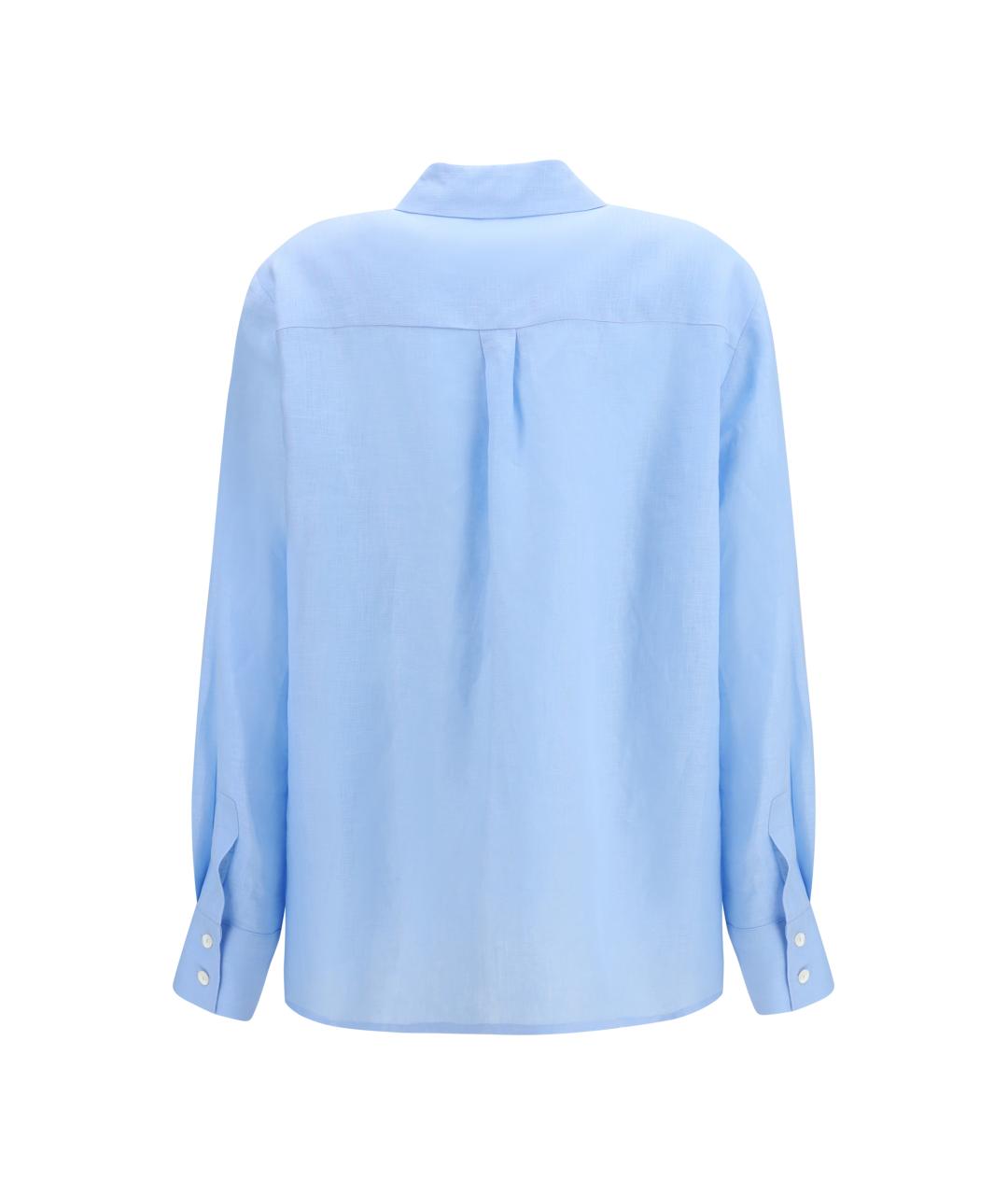 LARDINI Голубая льняная рубашка, фото 2