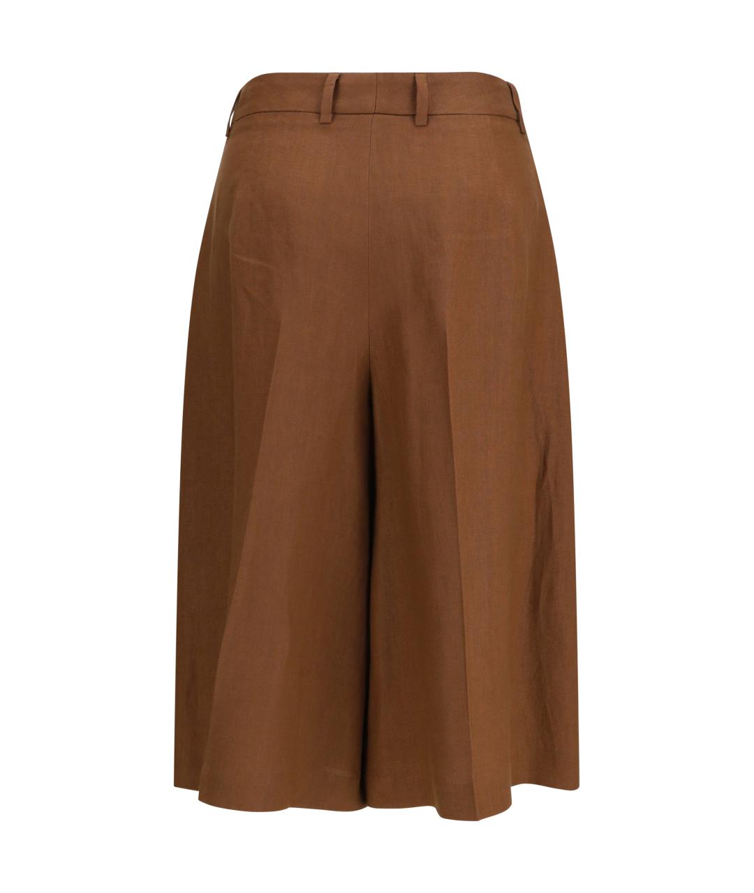 LARDINI Коричневые вискозные шорты, фото 2