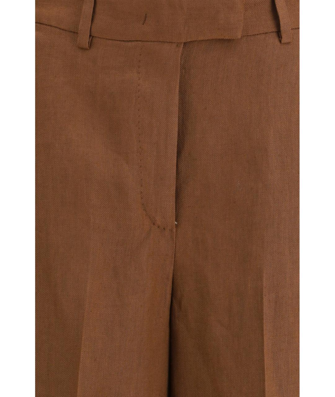 LARDINI Коричневые вискозные шорты, фото 3