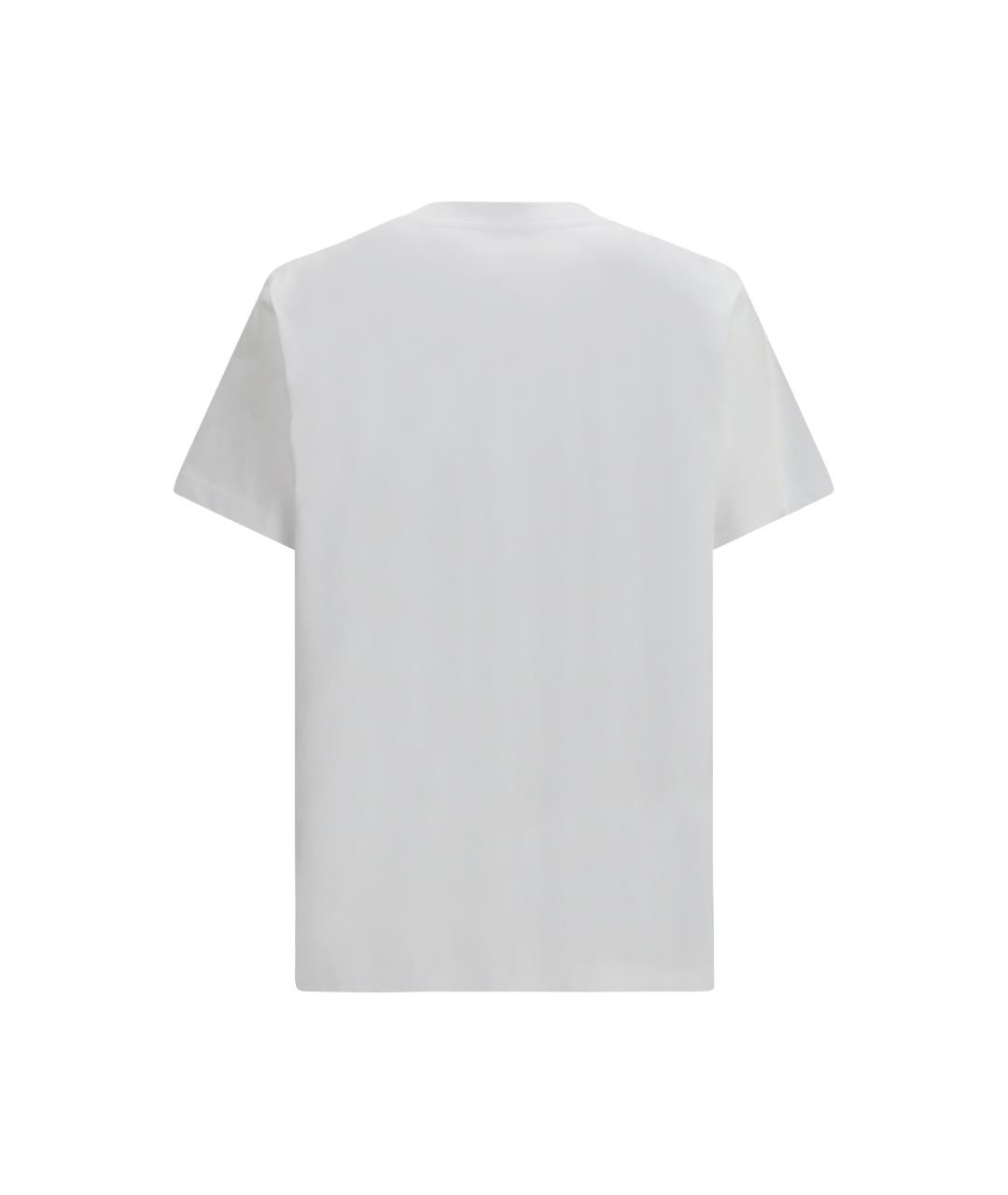 MOSCHINO Белая хлопковая футболка, фото 2