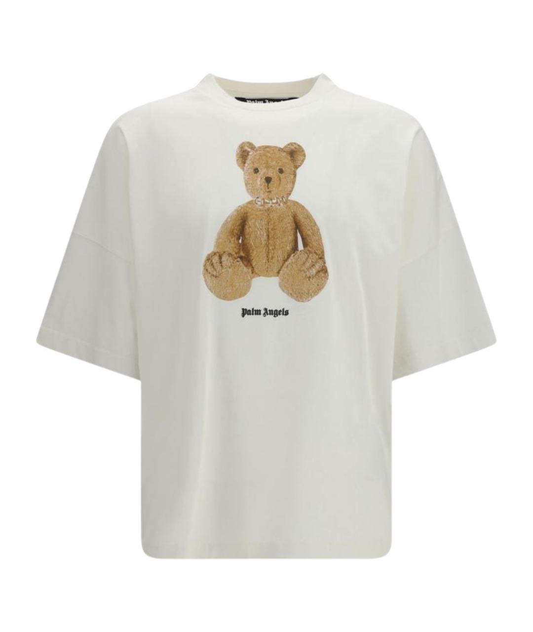 PALM ANGELS Белая хлопковая футболка, фото 1