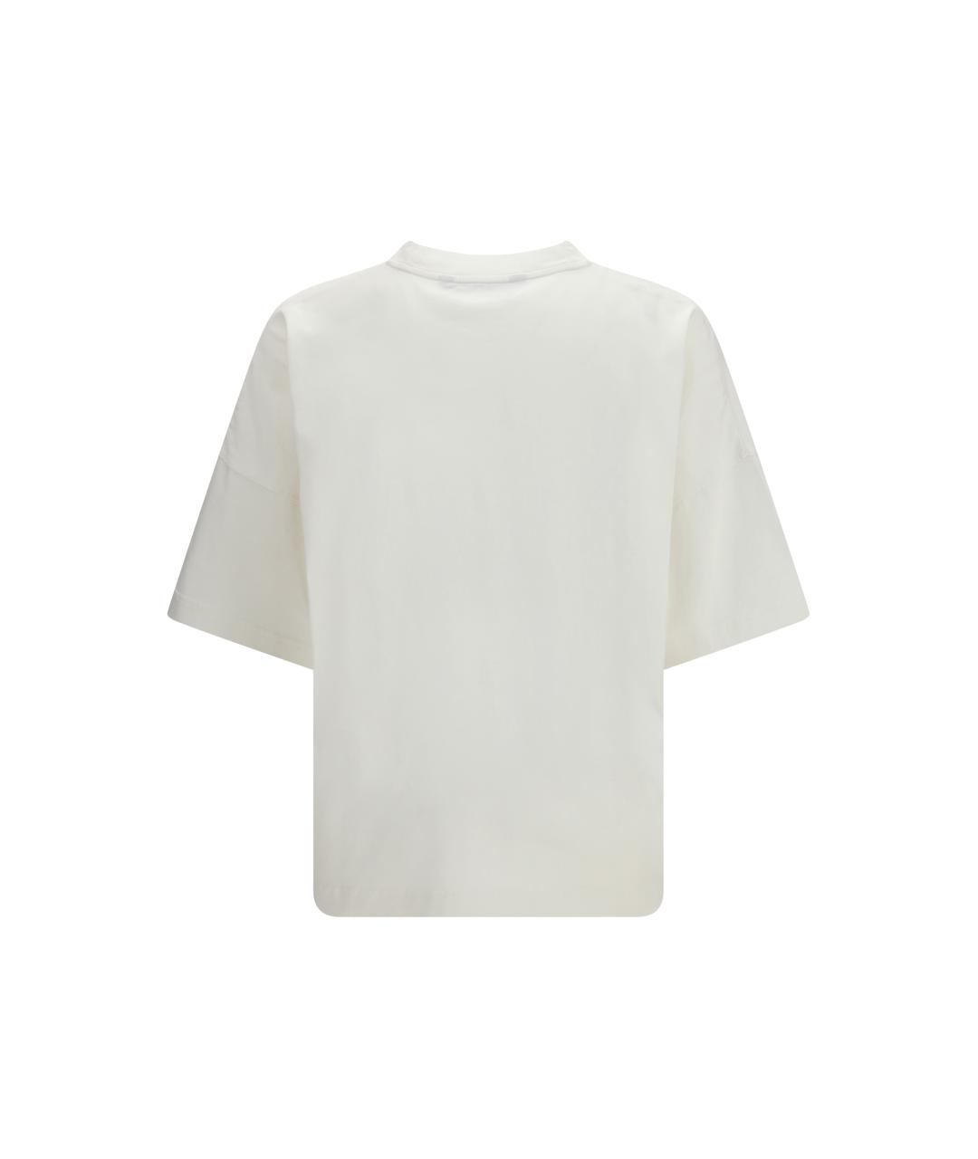 PALM ANGELS Белая хлопковая футболка, фото 2