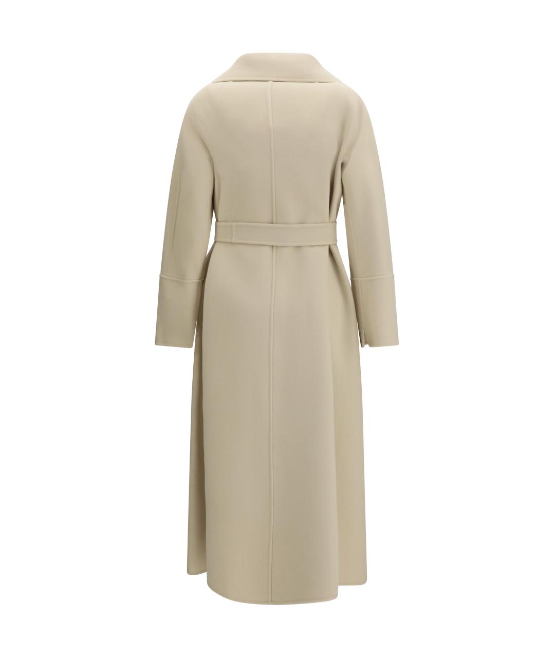 'S MAX MARA Бежевое шерстяное пальто, фото 2