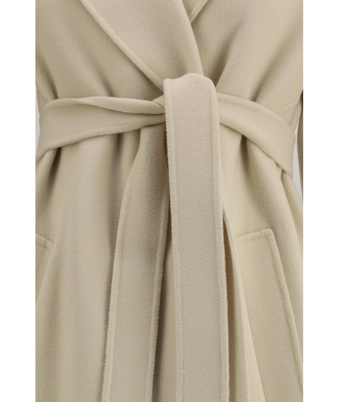 'S MAX MARA Бежевое шерстяное пальто, фото 3