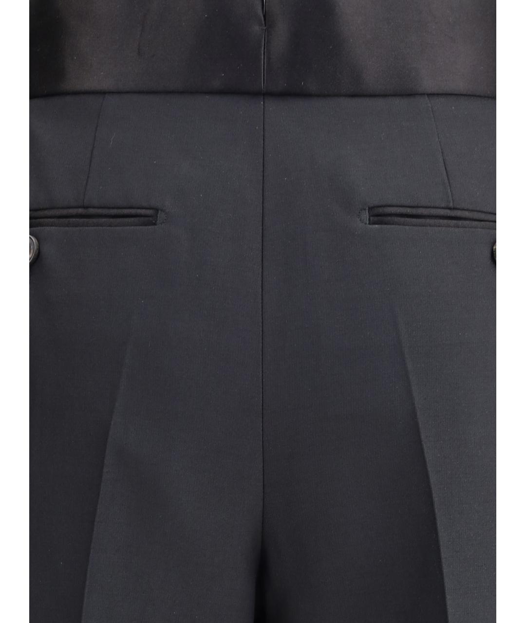 TOM FORD Черные шерстяные прямые брюки, фото 4