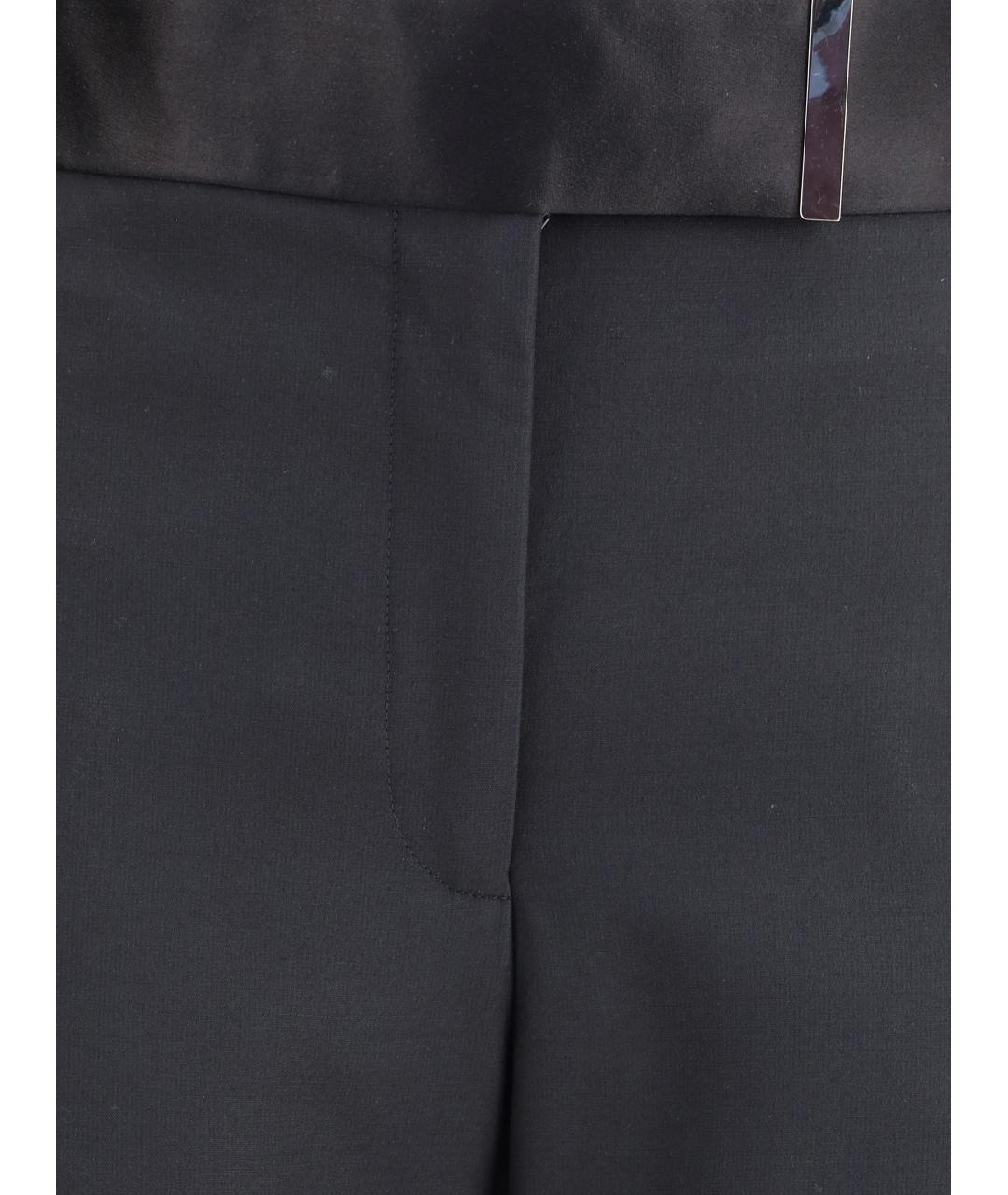 TOM FORD Черные шерстяные прямые брюки, фото 3