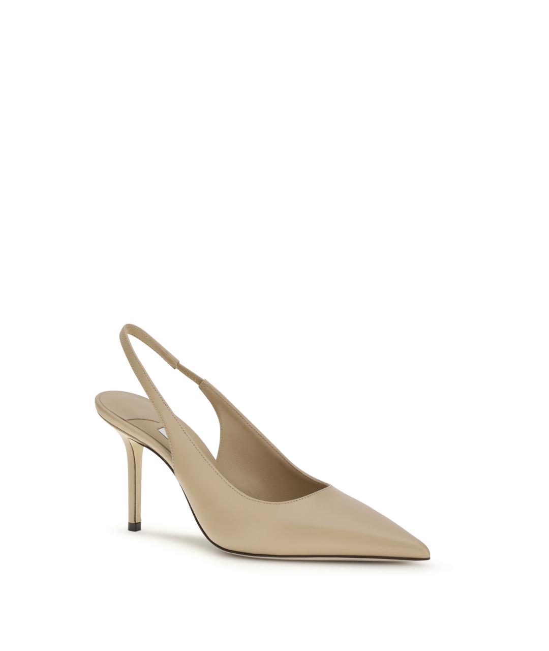 JIMMY CHOO Бежевые кожаные туфли, фото 2