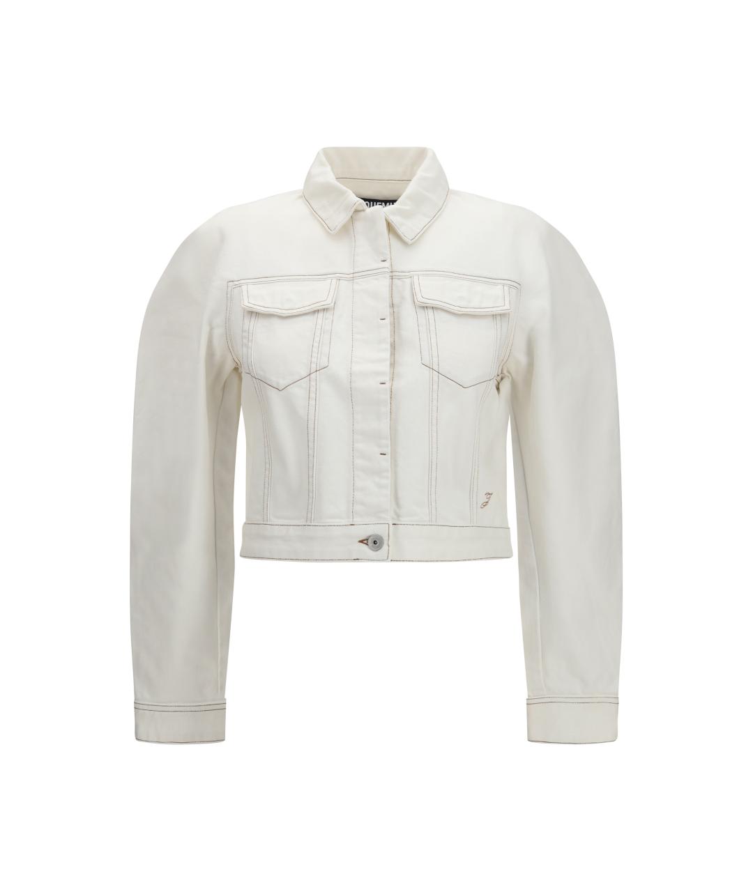 JACQUEMUS Белая хлопковая куртка, фото 1