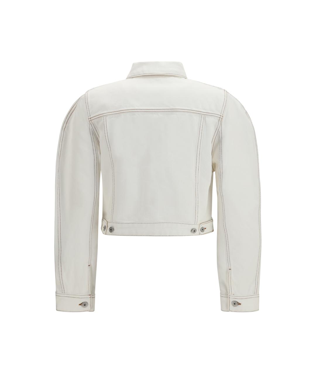 JACQUEMUS Белая хлопковая куртка, фото 2