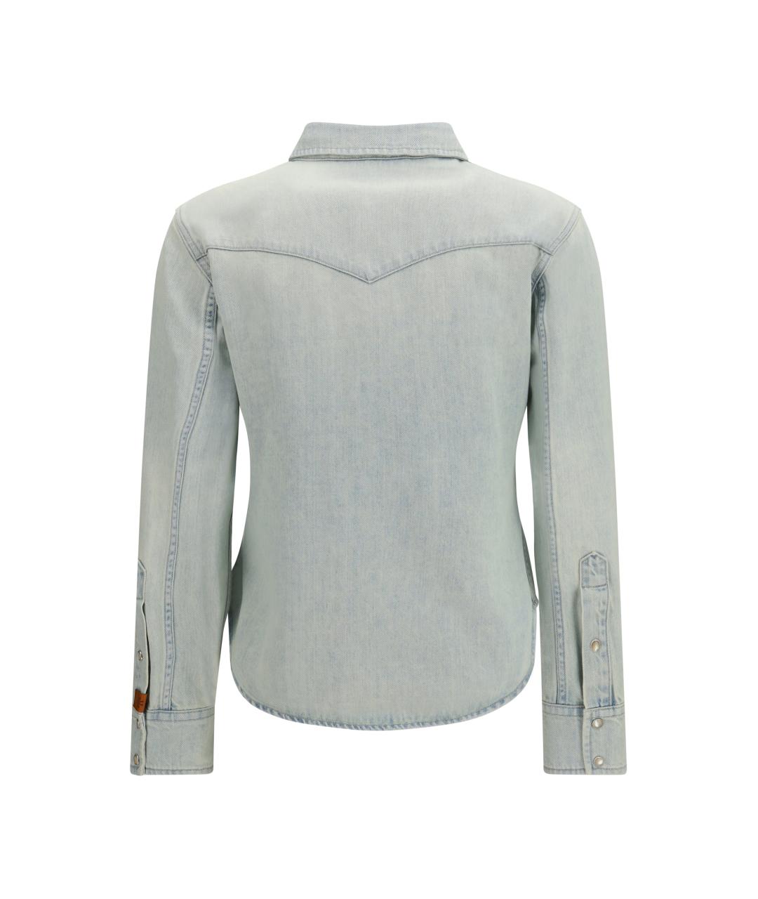 JACOB COHEN Голубая хлопковая рубашка, фото 2