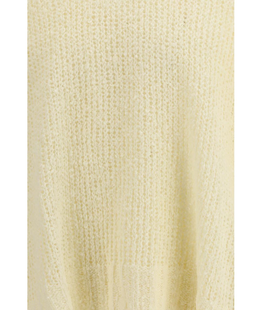 JIL SANDER Бежевый льняной джемпер / свитер, фото 3