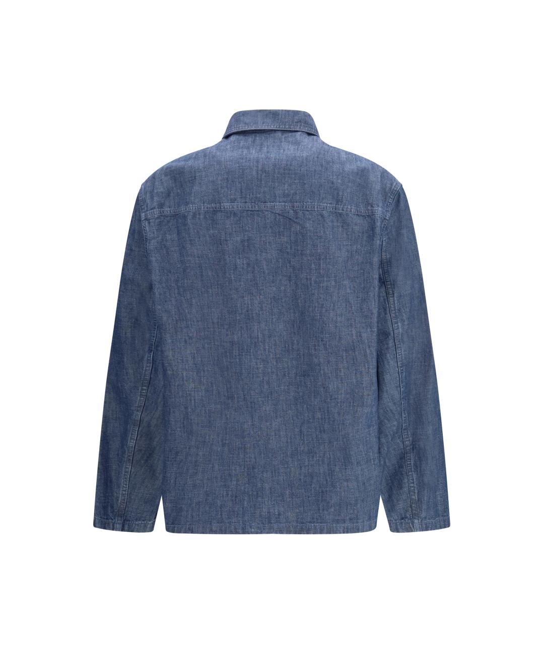 JIL SANDER Синяя хлопковая куртка, фото 2