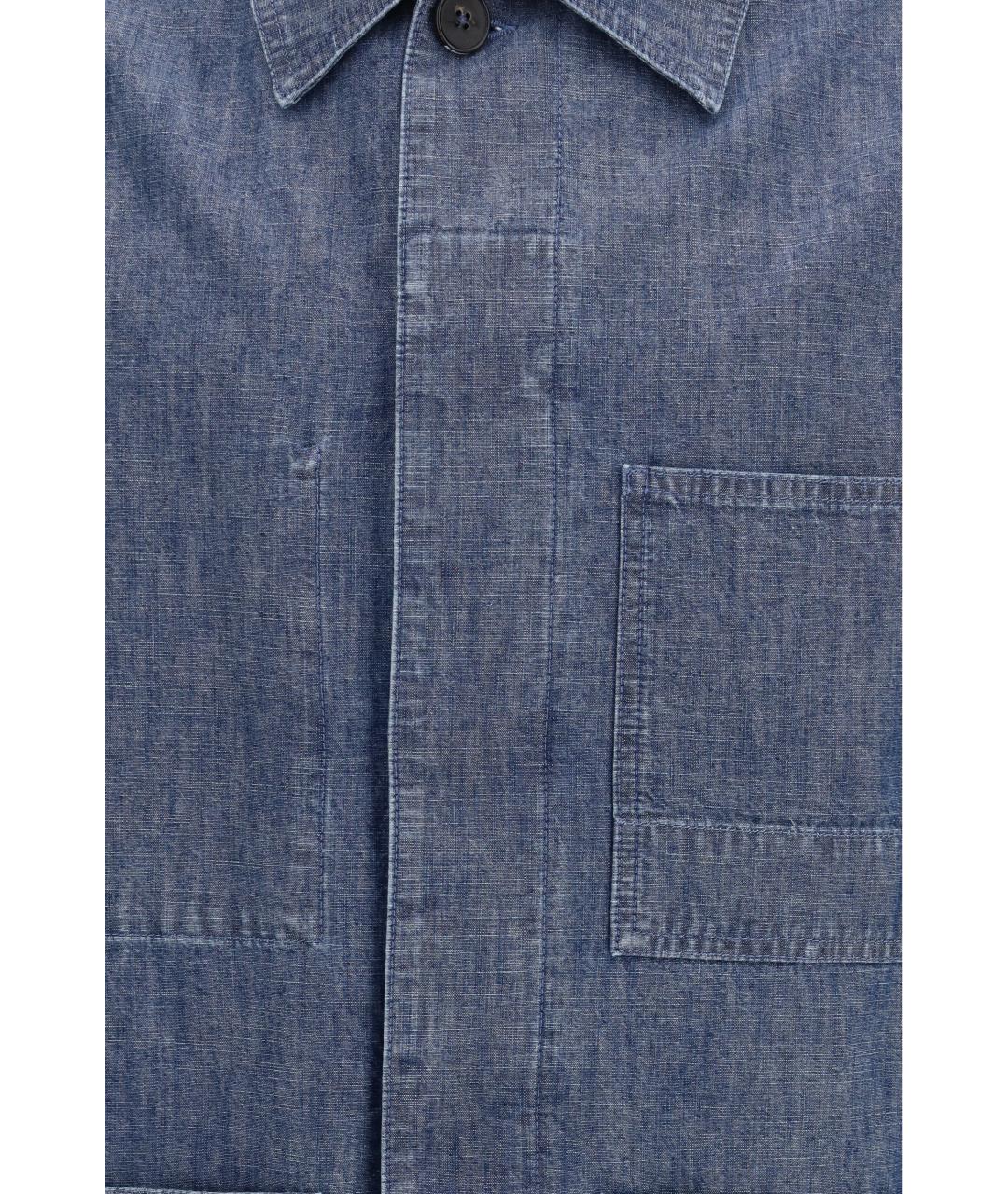 JIL SANDER Синяя хлопковая куртка, фото 3