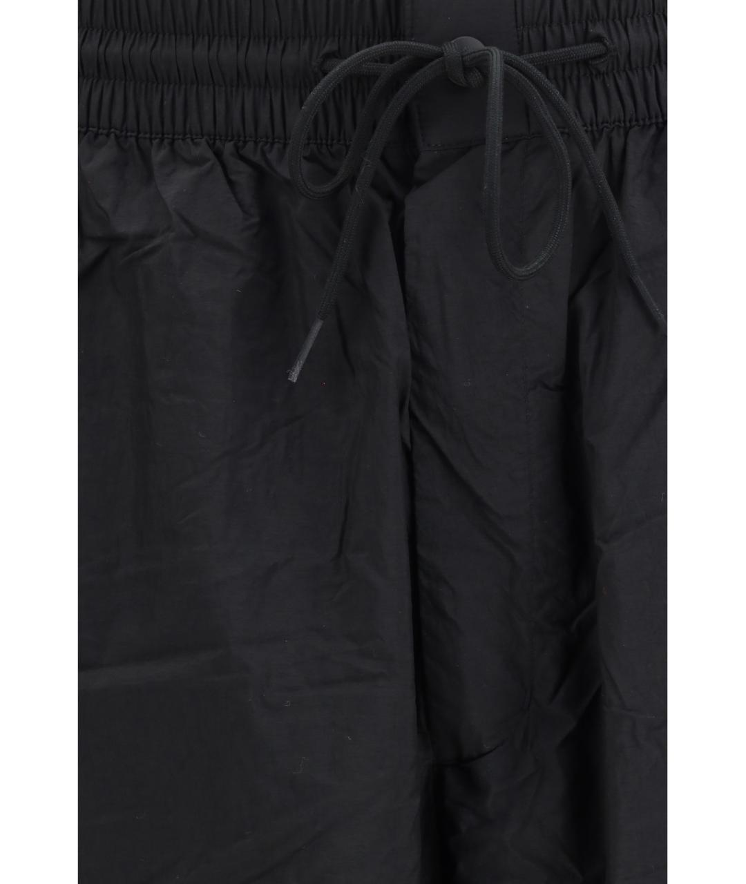 Y-3 Черные полиамидовые повседневные брюки, фото 3