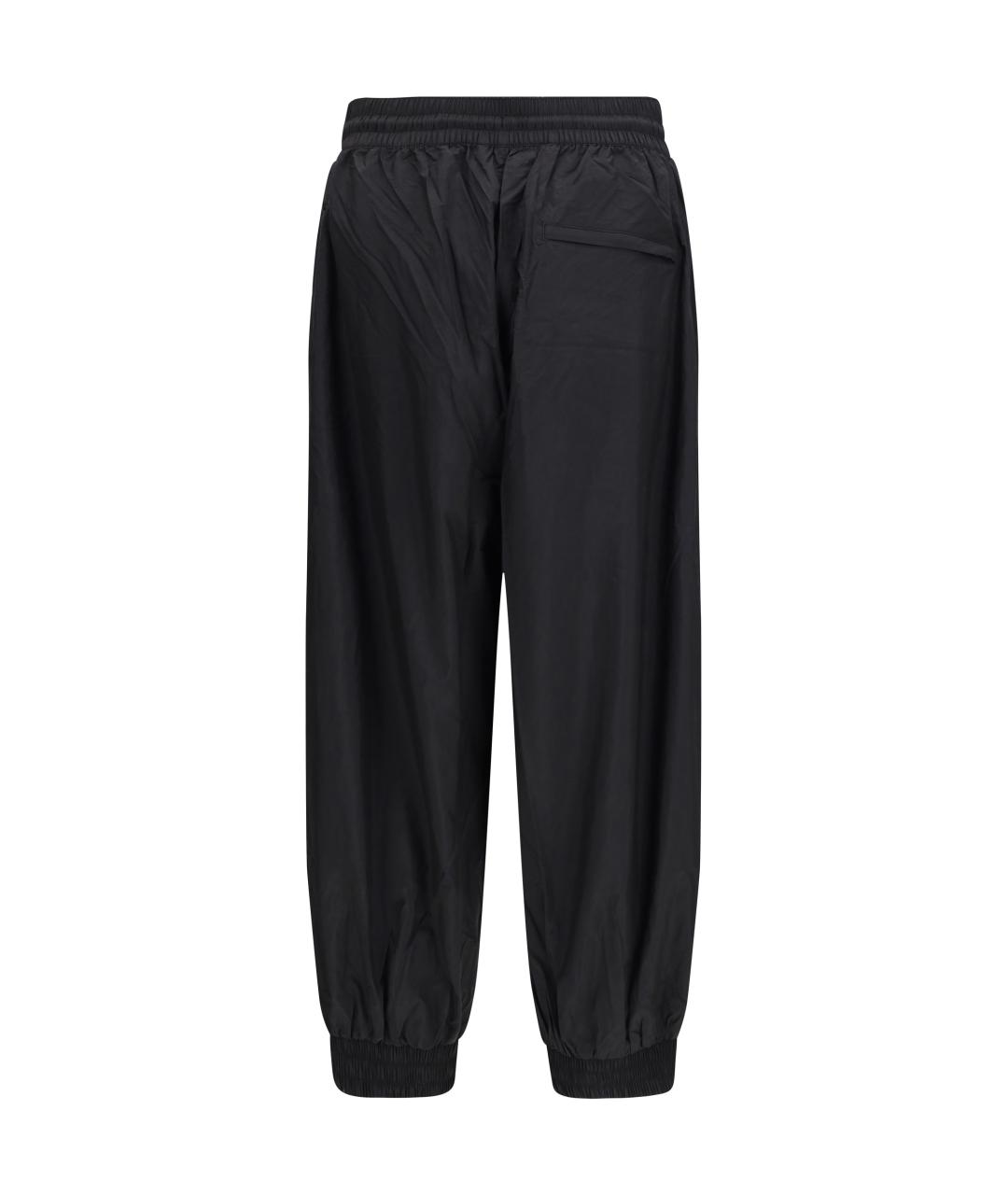 Y-3 Черные полиамидовые повседневные брюки, фото 2