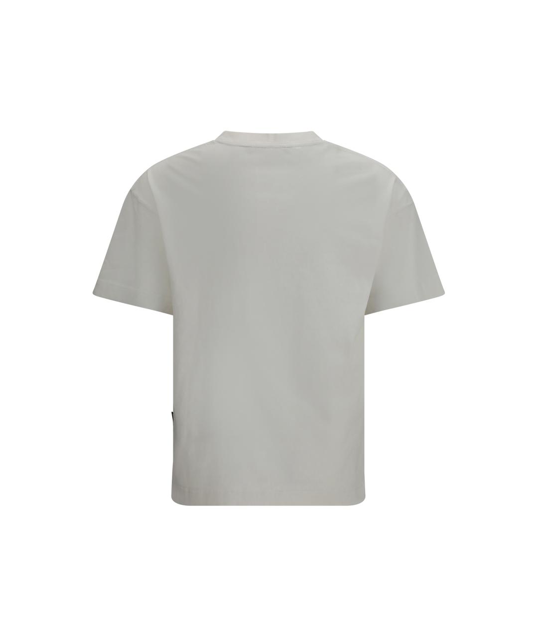 PALM ANGELS Белая хлопковая футболка, фото 2