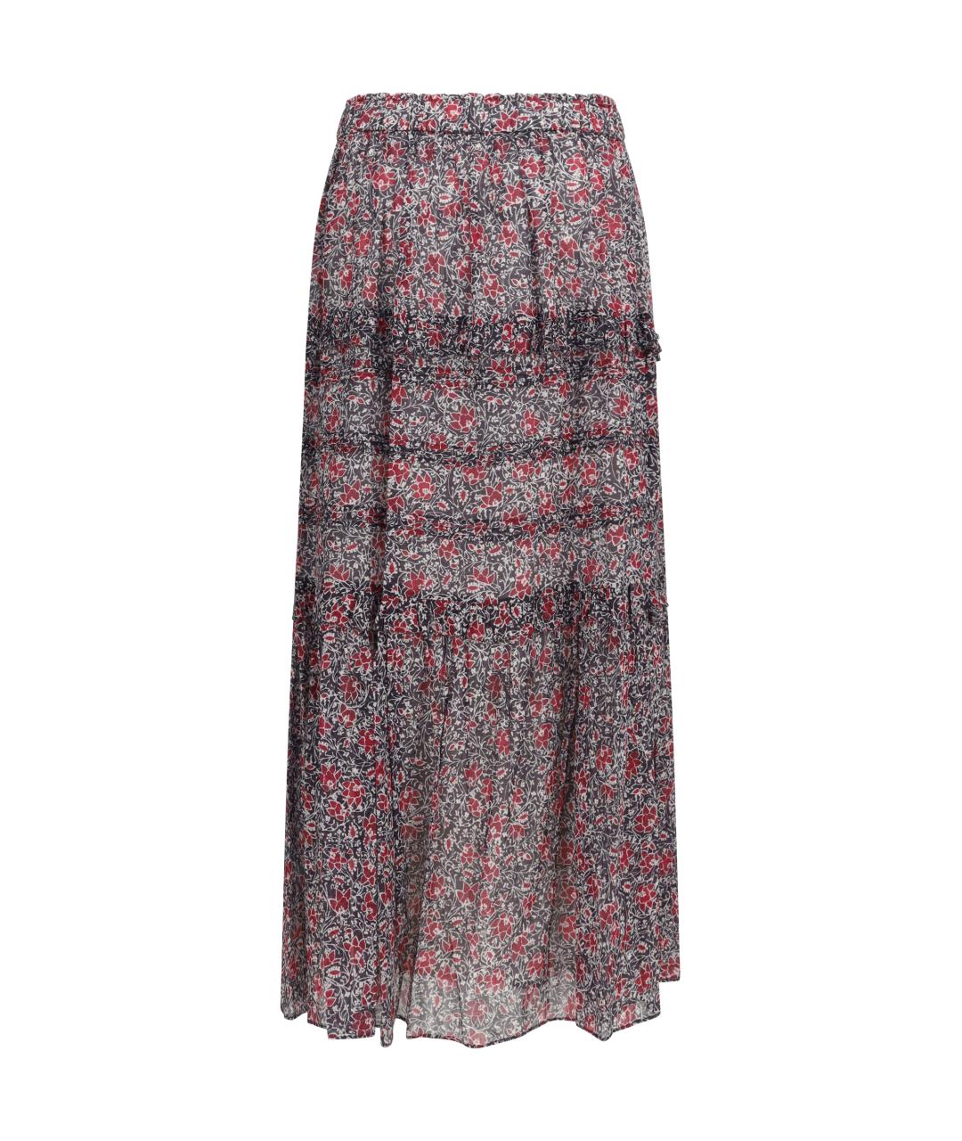 ISABEL MARANT ETOILE Мульти хлопковая юбка миди, фото 2