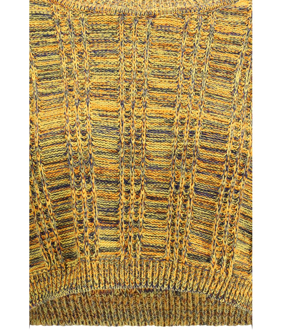 KRISTINA TI Желтый хлопковый джемпер / свитер, фото 3