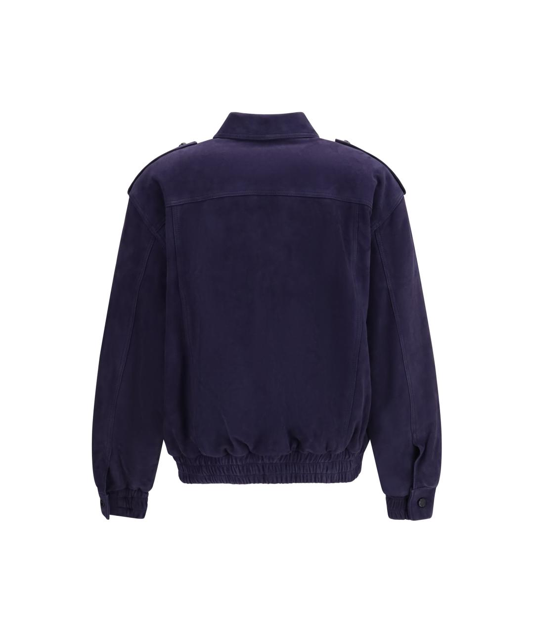 BLAZE MILANO Темно-синяя замшевая куртка, фото 2