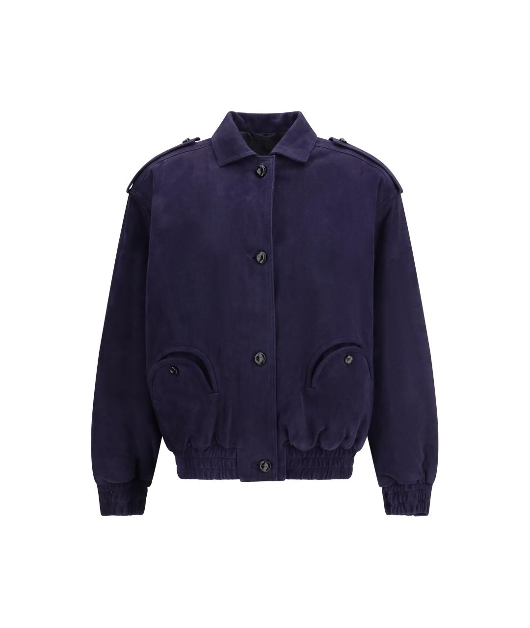 BLAZE MILANO Темно-синяя замшевая куртка, фото 1