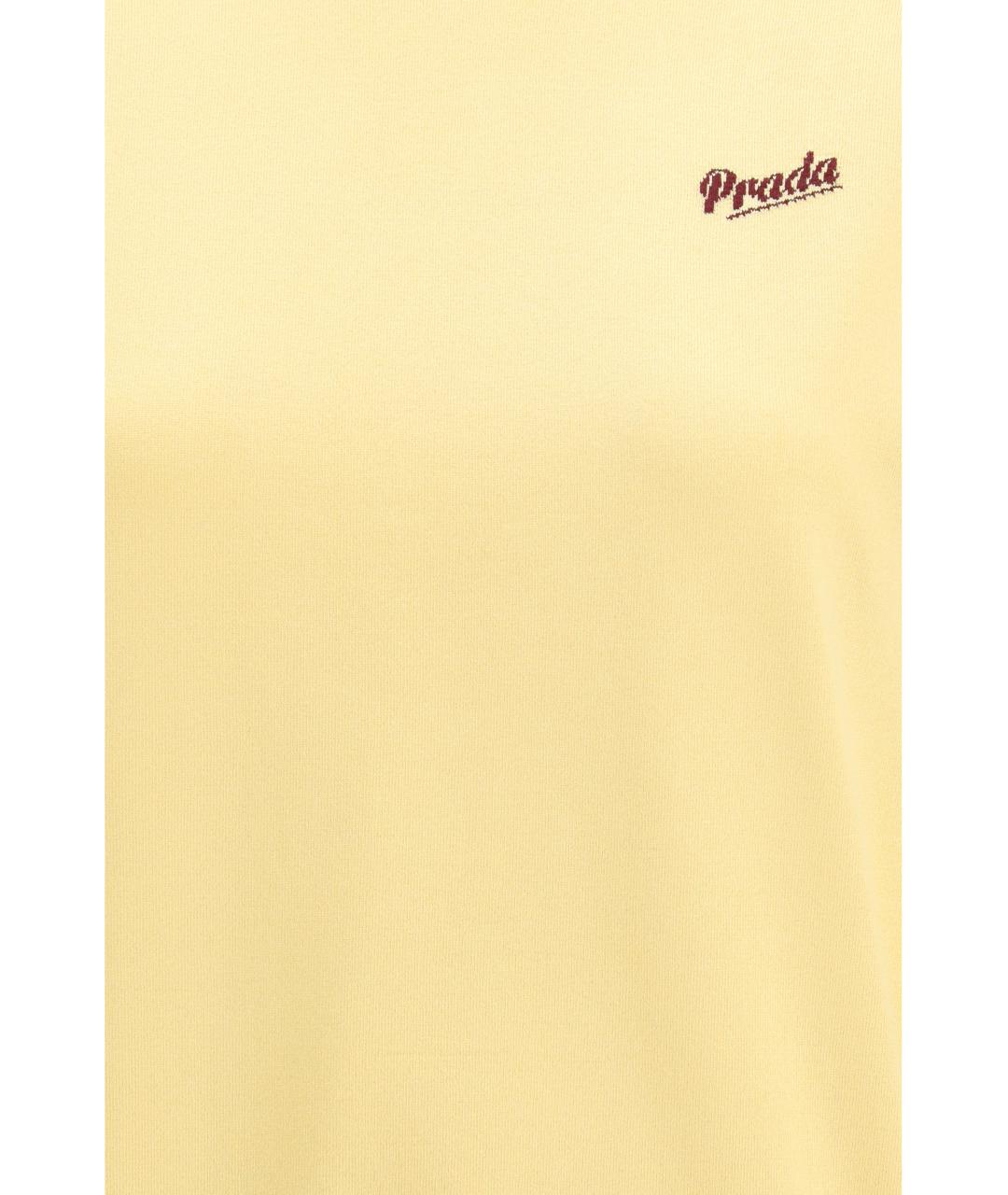 PRADA Желтый шелковый джемпер / свитер, фото 3