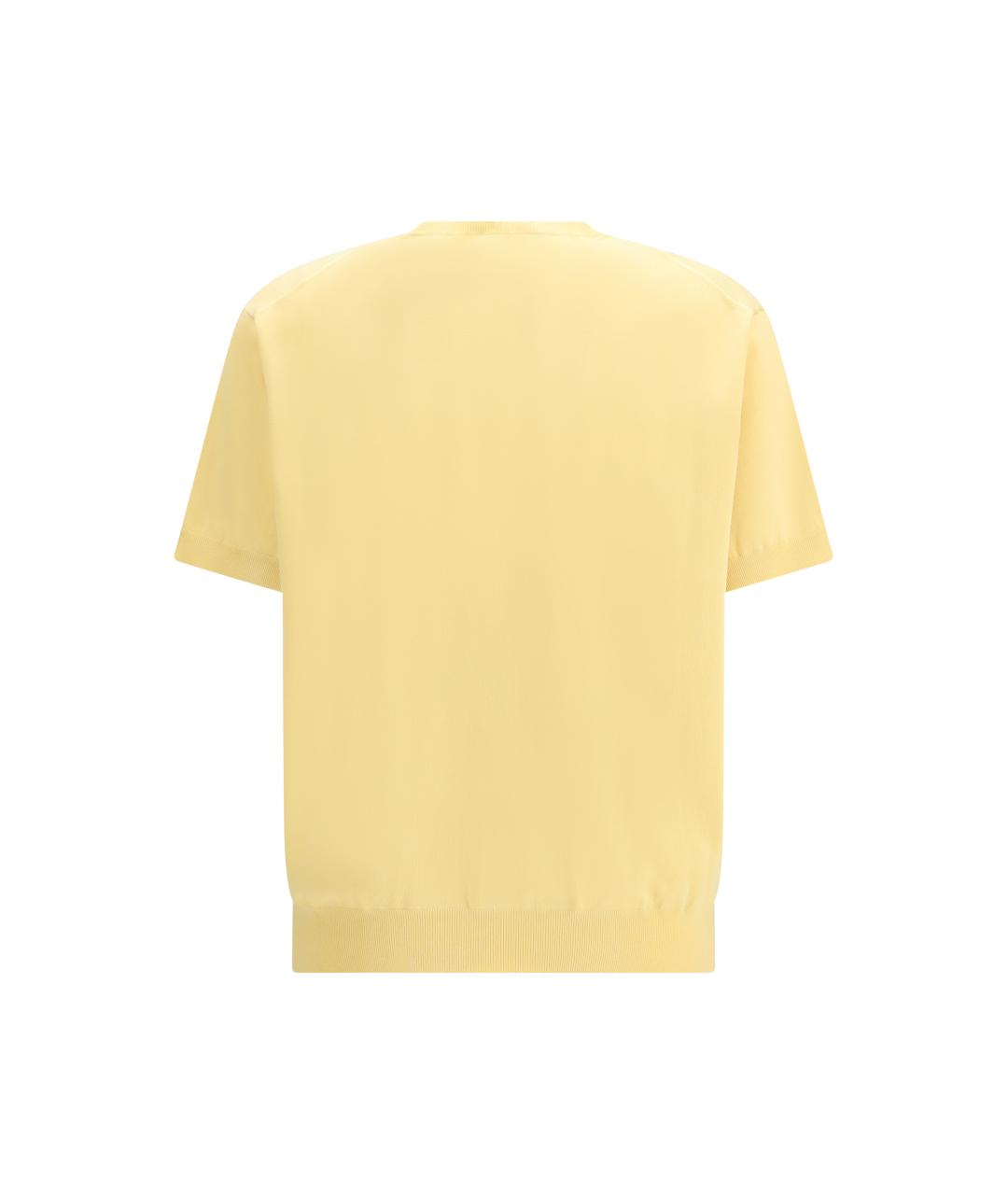 PRADA Желтый шелковый джемпер / свитер, фото 2