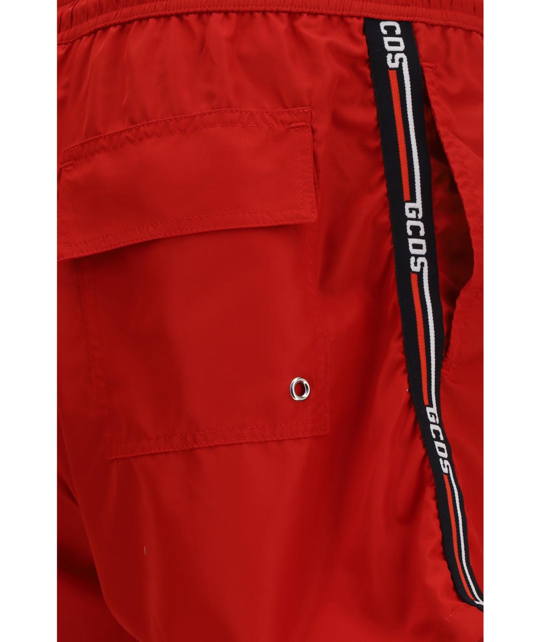 GCDS Красные полиамидовые шорты, фото 3