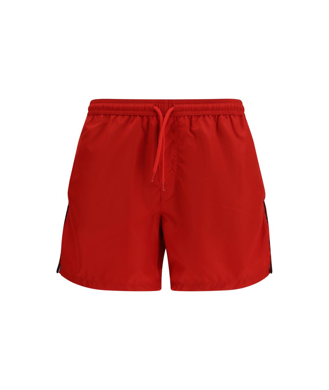 GCDS Красные полиамидовые шорты, фото 1