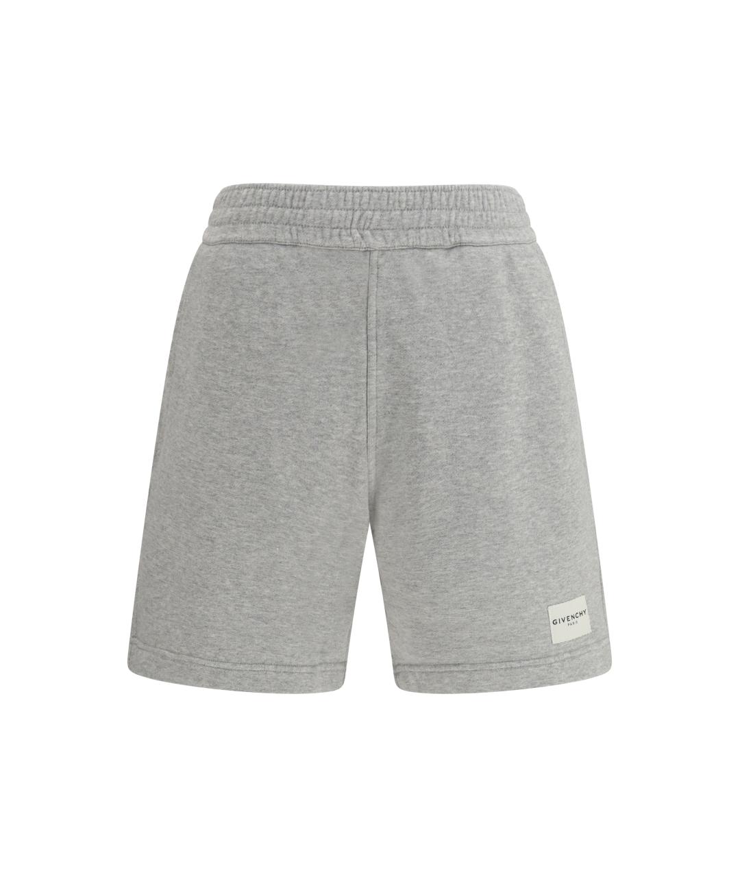 GIVENCHY Серые хлопковые шорты, фото 1